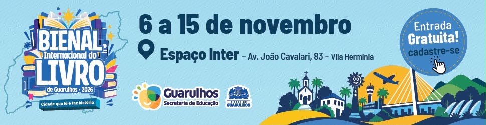 Prefeitura de Guarulhos — Bienal Internacional do Livro 2026 — 970x250