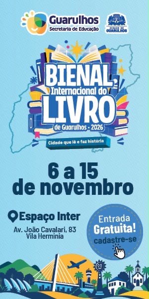 Prefeitura de Guarulhos — Bienal Internacional do Livro 2026 — 300x600