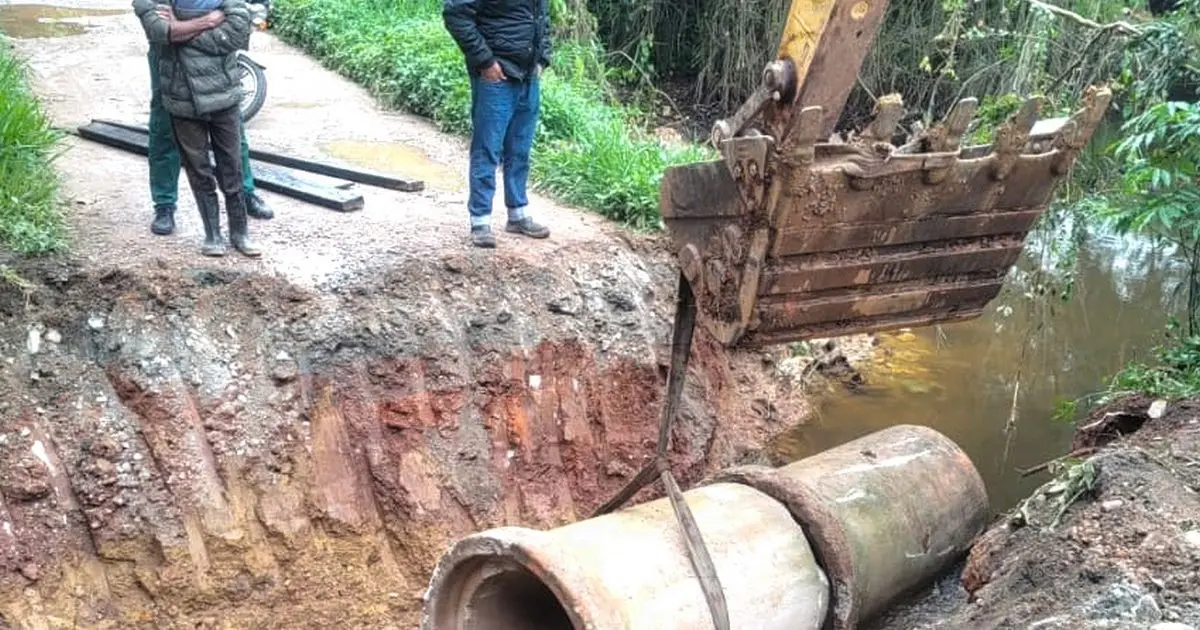 DESTAQUE governo local conclui troca de tubulação no Jardim Ponte Alta para evitar alagamentos